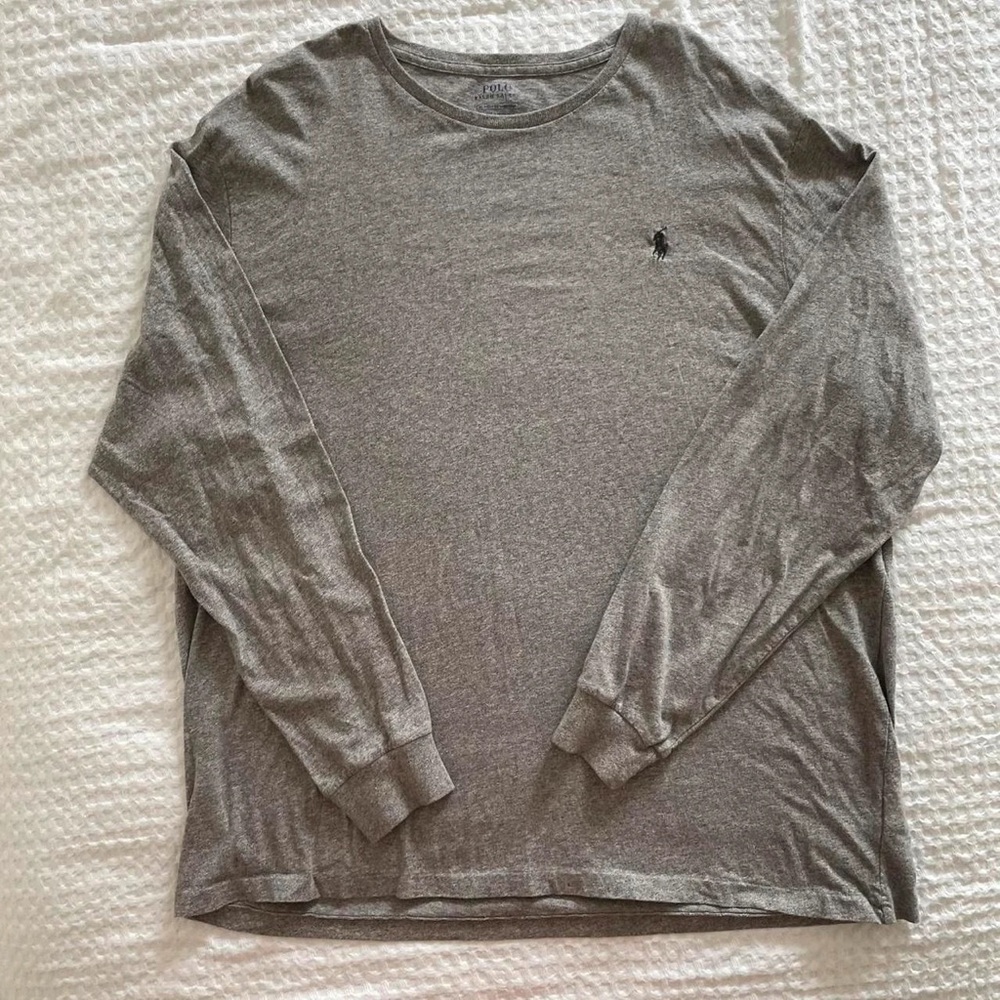 Polo by Ralph Lauren Gray Long Sleeve Shirt